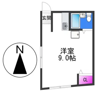 平野本町センタービル【4階】の間取り