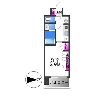 プレサンス長田レジェール【9階】の間取り