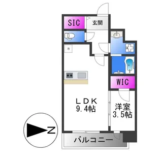 プレサンス長田レジェール【11階】の間取り