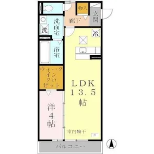 イーストライン【2階】の間取り