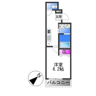フジパレス中央長田Ⅱ番館 【2階】の間取り