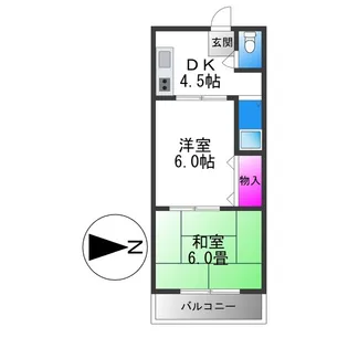 WESTヒルズ平野【3階】の間取り