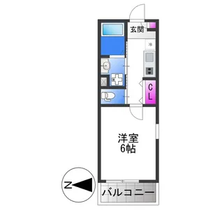 サンセリテ南巽【2階】の間取り
