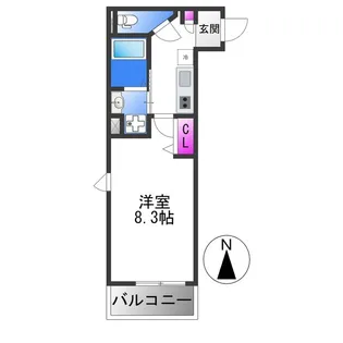 サンセリテ南巽【3階】の間取り