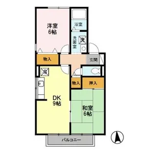 RIHITO八尾 A棟【2階】の間取り