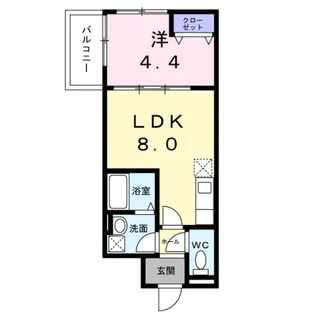 グランレガート【1階】の間取り