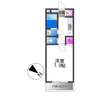 ベルドミール末広Ⅰ番館【2階】の間取り