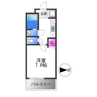 エスティームⅠ番館【2階】の間取り