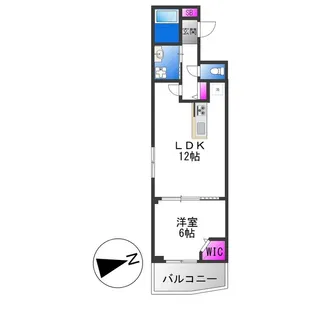 クレール今里【2階】の間取り