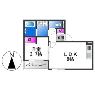 アンサー友井【1階】の間取り