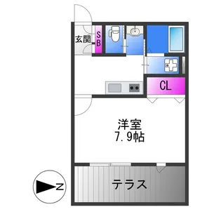 HESTA近大前Ⅲ【1階】の間取り