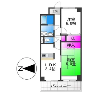 フルラーレ【4階】の間取り