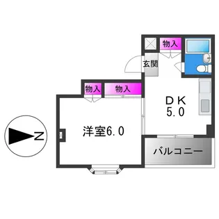 ロイヤル長吉【4階】の間取り