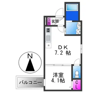 F Normalis SEAM【3階】の間取り