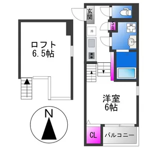 ルーイヒハイム【2階】の間取り