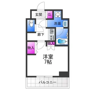 ファビラスコート巽東【1階】の間取り