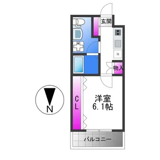 ブライト東住吉【1階】の間取り