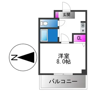 クラトン平野【3階】の間取り
