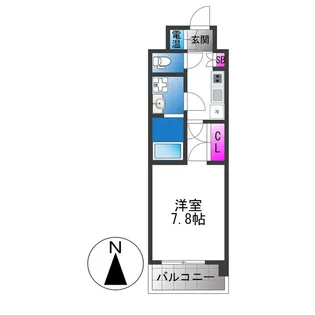 CASSIA高井田NorthCourt【1階】の間取り
