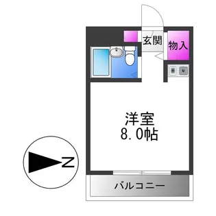 オリタマンション【4階】の間取り