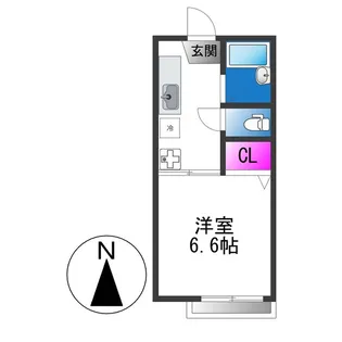 稲葉ハイツ【1階】の間取り