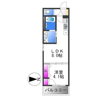 REPOS長瀬【1階】の間取り