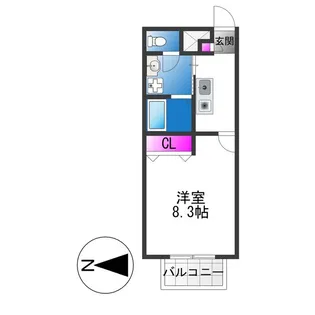 ウェール【1階】の間取り