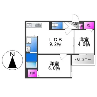 1er Camellia【2階】の間取り