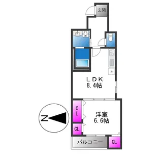 フジパレス長原サウス【2階】の間取り