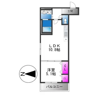 フジパレス長原サウス【2階】の間取り