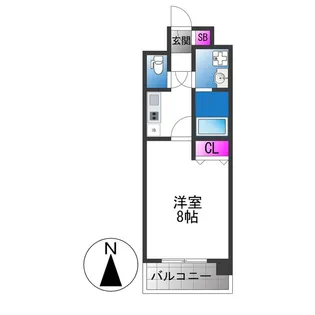 グランシス高井田【9階】の間取り