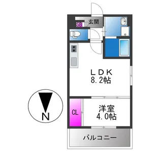 Tio Ruhe【1階】の間取り