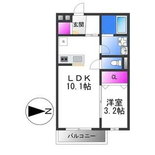 Kinzy Court Ⅱ【1階】の間取り