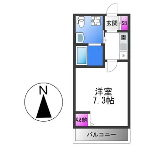 パラドール大蓮東【1階】の間取り
