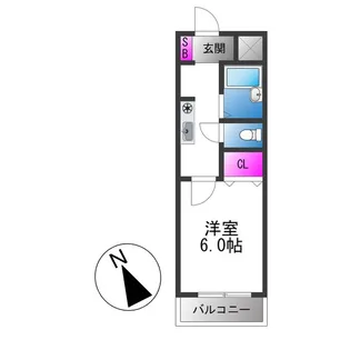 カーサさくら【3階】の間取り