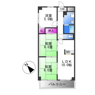 メゾン・ド・シャンボール【2階】の間取り