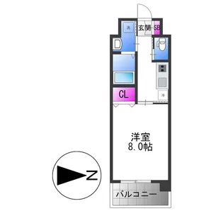 グランドゥーエ永和駅前【8階】の間取り