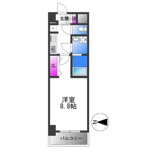 グローハイツ平野本町【6階】の間取り