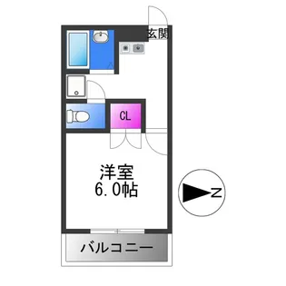 プレジール八尾南【2階】の間取り
