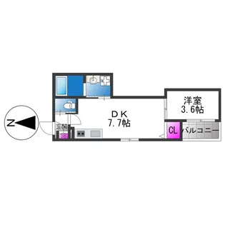 DEAR KINDAI【1階】の間取り