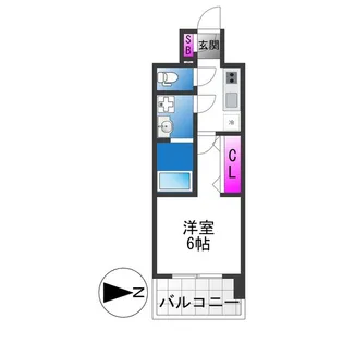 ファステート大阪アステール【10階】の間取り