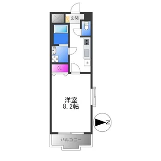 ルミエール八尾Ⅱ【2階】の間取り