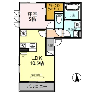 サンシャイン喜連【1階】の間取り