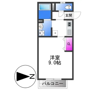 メゾンドゥエスポワール【2階】の間取り