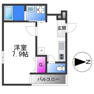 フジパレス花園西町【3階】の間取り
