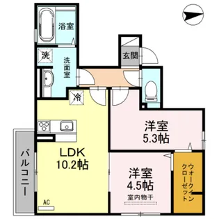 メゾンド・和【1階】の間取り