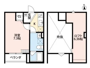cachette noire・カシェットノアール【1階】の間取り