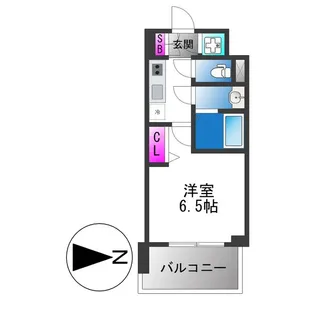 レジュールアッシュ緑橋駅前【7階】の間取り