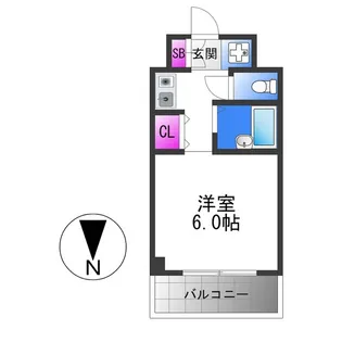 ブルグリンコート布施駅前【6階】の間取り