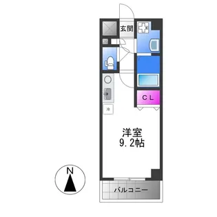 ラグタイム平野【5階】の間取り